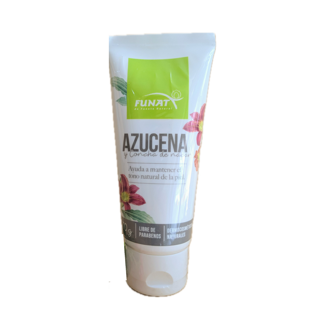 LILY CREAM AND MOTHER OF PEARL SHELL