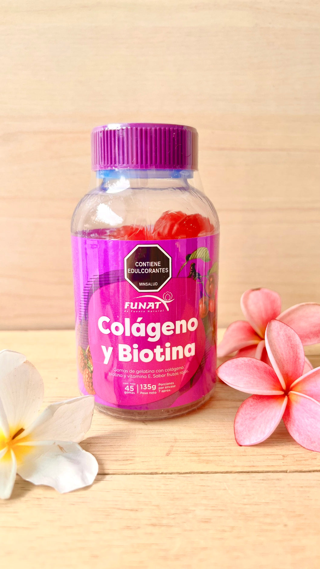colageno y biotina gomita