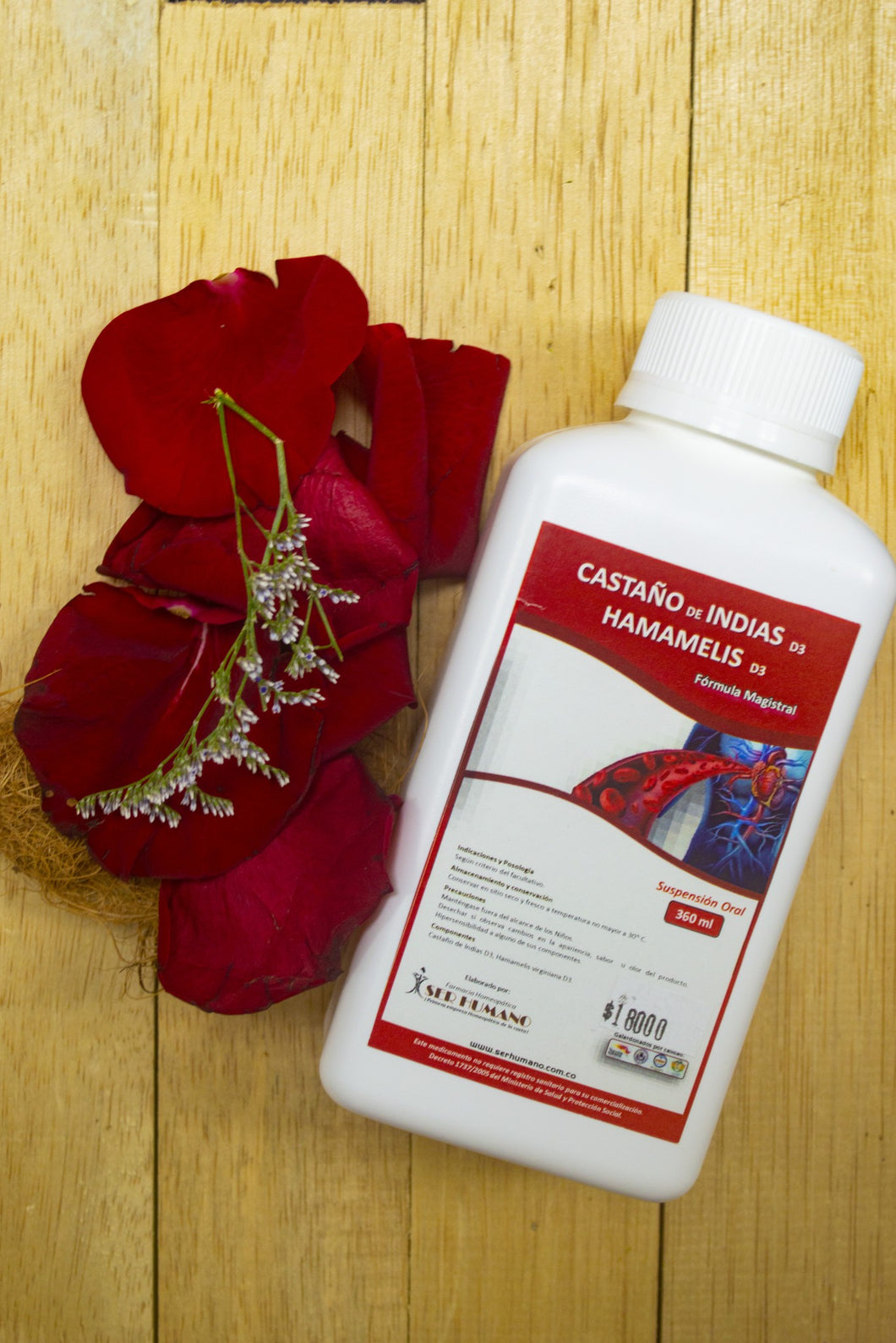 Castaño de indias + hamamelis homeopático barranquilla costa colombia