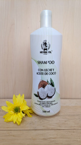 shampoo leche y aceite de coco